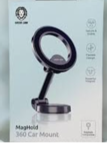 Avtomobil uchun telefon ushlagichi Green Lion Maghold 360, Qora