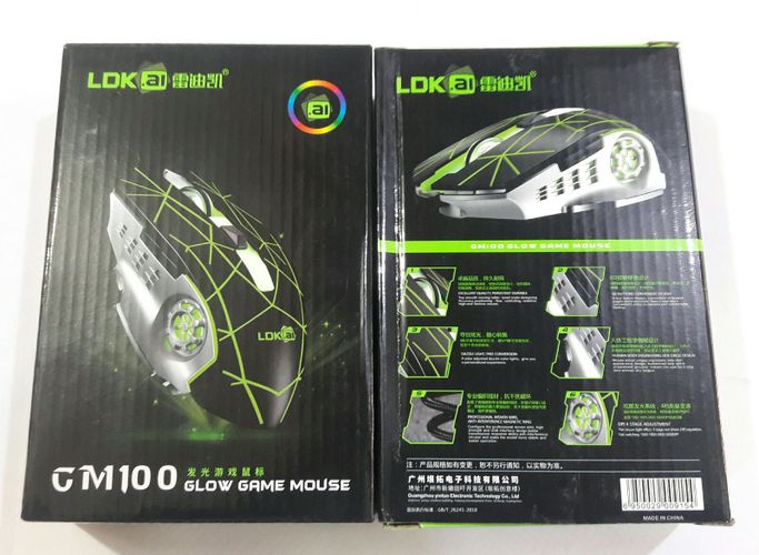 LDK.ai GM100 o‘yin sichqonchasi, qora, купить недорого