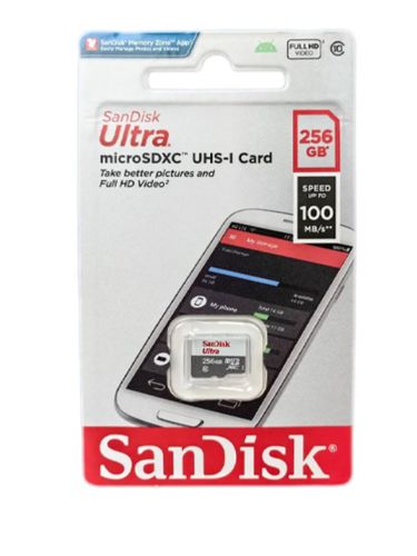 Xotira kartasi Sandisk SDHC Micro Ultra, 256 GB, купить недорого