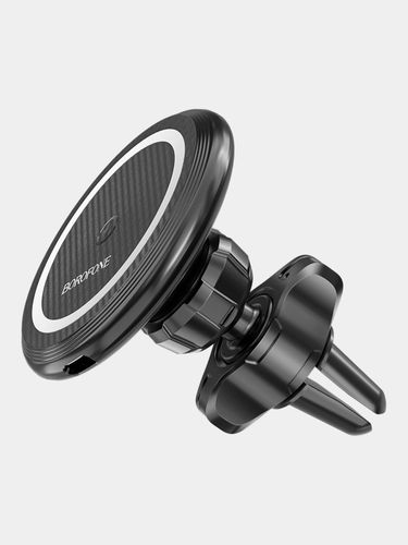 Автомобильный магнитный держатель Borofone BH45 Mobile с беспроводной зарядкой 15W, Черный, купить недорого