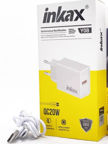 Зарядное устройство Inkax Y08, Белый, купить недорого