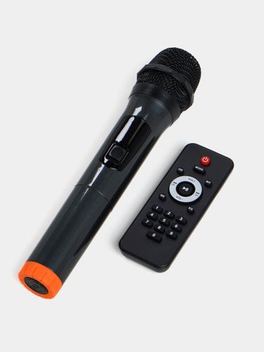 Портативная колонка с микрофоном Famsoon Subwoofer FS-1229, Черный, фото