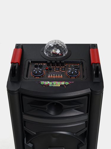 Портативная колонка с микрофоном Famsoon Subwoofer FS-1229, Черный, в Узбекистане