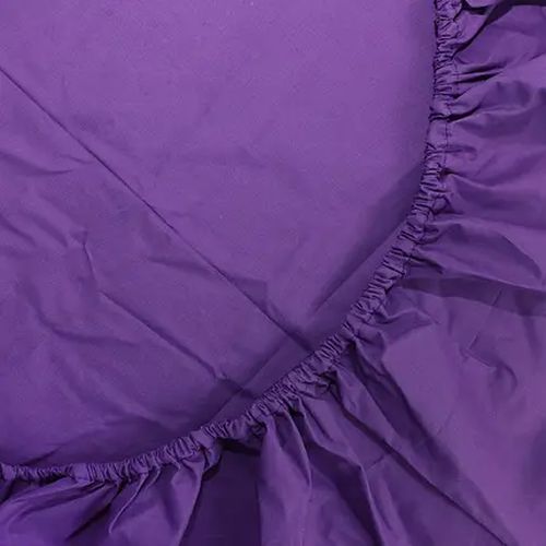 Простыня на резинке Linens 11270, 90x200x25 cм, Фиолетовый, купить недорого