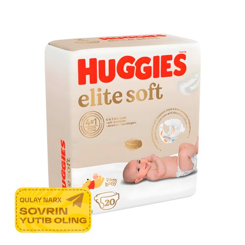 Bolalar tagliklari Huggies Elite Soft 2 4-6 kg, 20 dona (Andijon uchun)