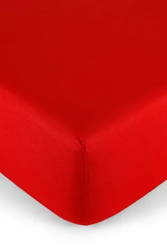 Простыня на резинке Linens 11413, Красный, 140x200x25 cм, фото