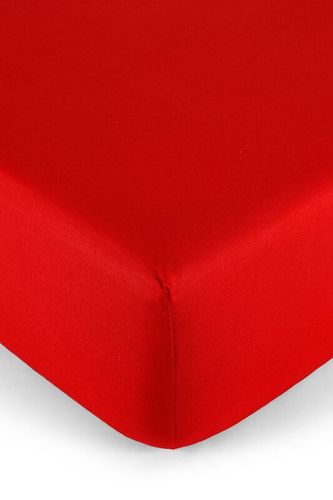 Простыня на резинке Linens 11414, Красный, 90x200x25 cм, в Узбекистане