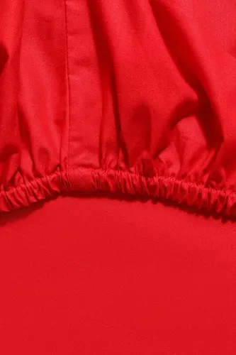 Простыня на резинке Linens 11412, Красный, 160x200x25 cм, купить недорого