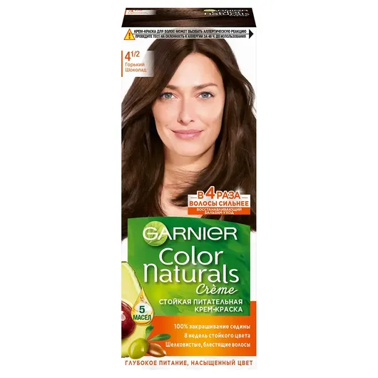 Крем-краска для волос Garnier Color Naturals стойкая питательная ,3 Темный шоколад,40 мл