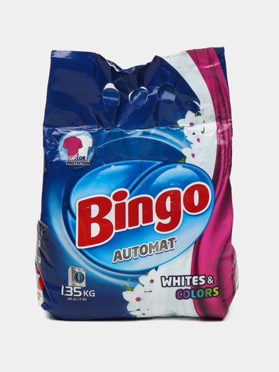 Cтиральный порошок bingo white & colors автомат 1.35 кг ⭐ купить по ...