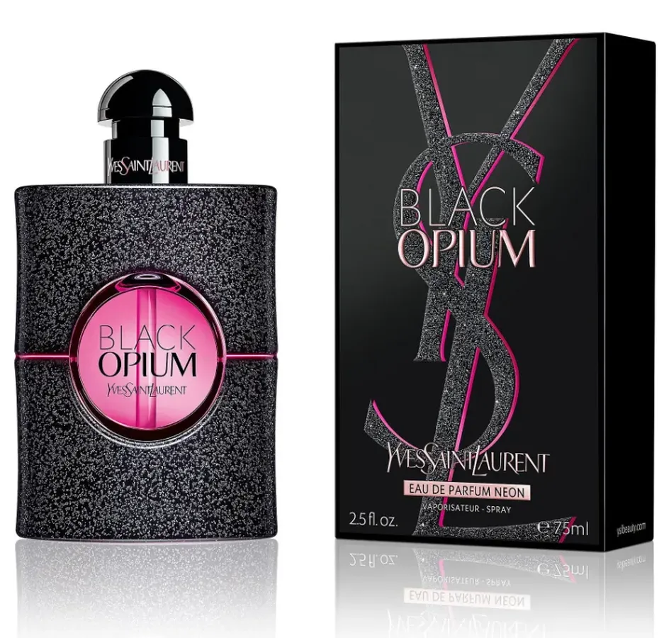 Black parfum отзывы. Духи YSL Black Opium. Yves Saint Laurent Black Opium Neon. Духи Ив сен Лоран женские Блэк опиум. Ив сен Лоран духи опиум.